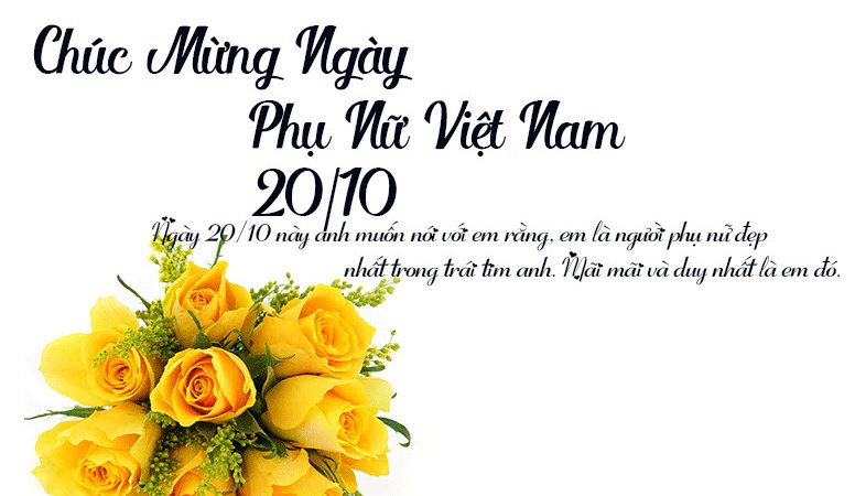 Chúc Mừng Ngày Phụ Nữ Việt Nam 20.10