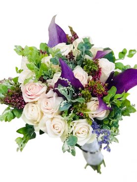 Pink And White Roses Bouquet