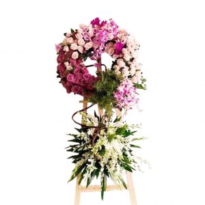 A standing spray of sincere respect 1