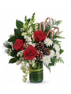 Red Holiday Joy Bouquet #3
